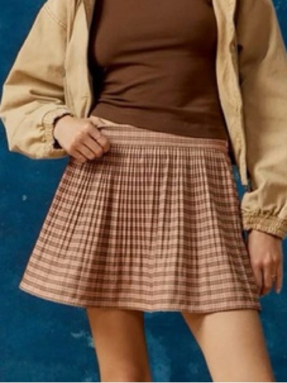 Urban Outfitters BDG Pennie‎ Pleated Plaid Mini Skirt Y2K Vibe